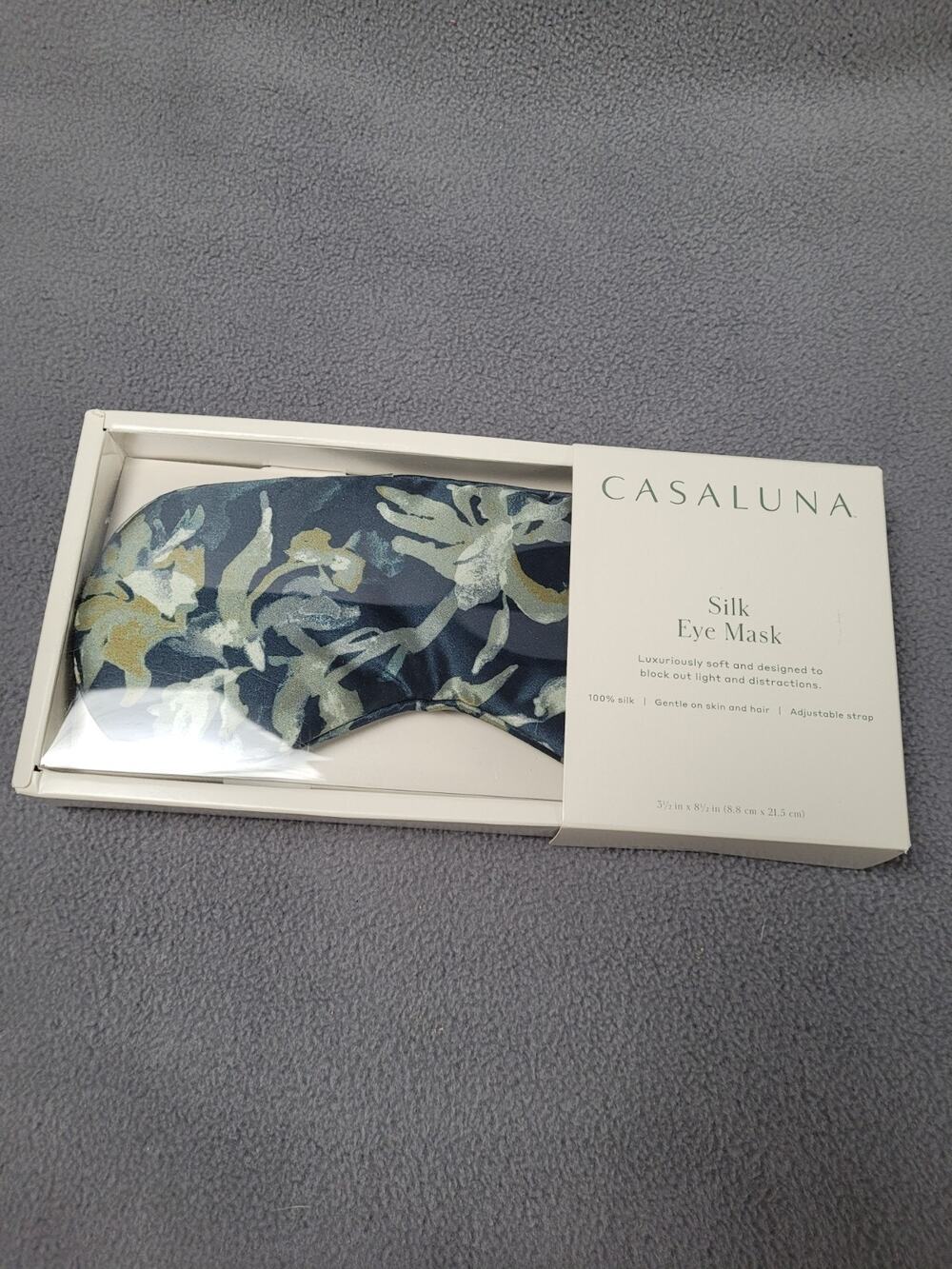 NEW Casaluna Silk Eye Mask Adjustable Strap